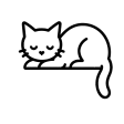 Cat icon perched on the pay button